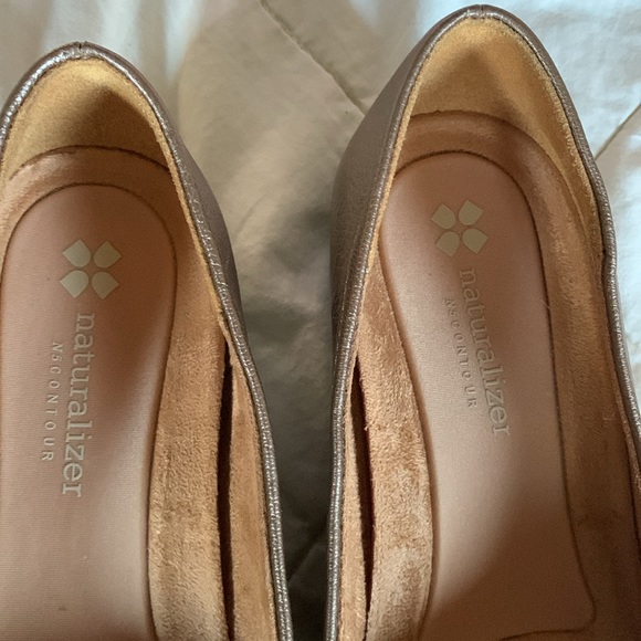 Naturalizer shoe women flats gold bronze size 8 W LAST CHANCE - Picture 4 of 9